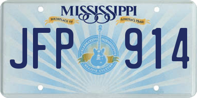 MS license plate JFP914