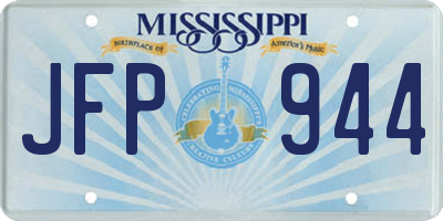 MS license plate JFP944