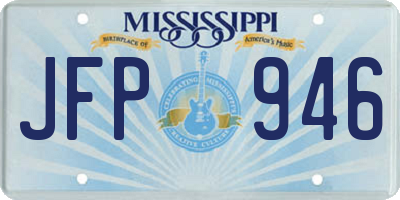 MS license plate JFP946