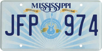 MS license plate JFP974