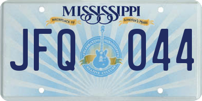 MS license plate JFQ044