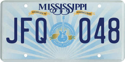 MS license plate JFQ048