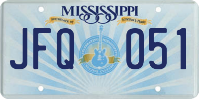 MS license plate JFQ051