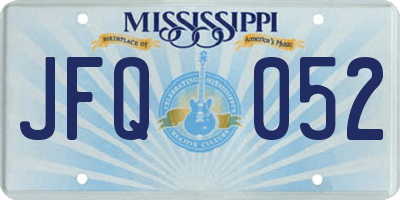 MS license plate JFQ052