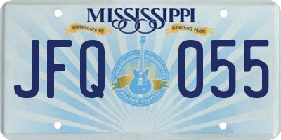 MS license plate JFQ055