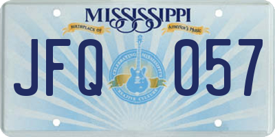 MS license plate JFQ057