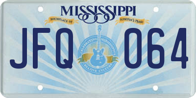 MS license plate JFQ064