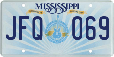 MS license plate JFQ069