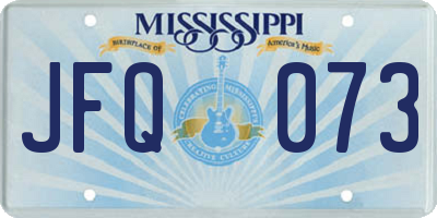 MS license plate JFQ073