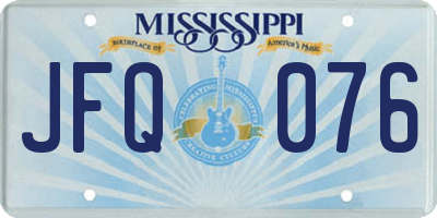 MS license plate JFQ076