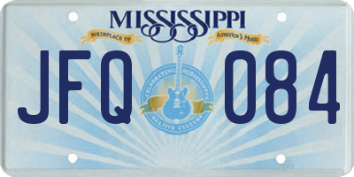 MS license plate JFQ084