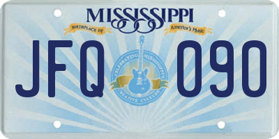 MS license plate JFQ090