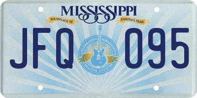 MS license plate JFQ095