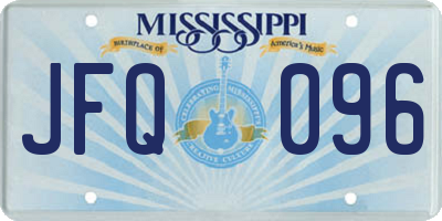 MS license plate JFQ096