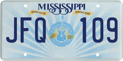 MS license plate JFQ109