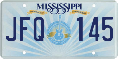 MS license plate JFQ145