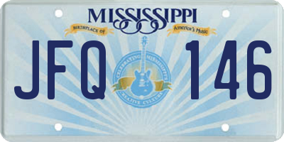 MS license plate JFQ146