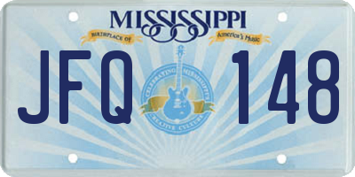 MS license plate JFQ148