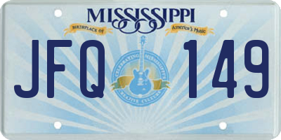 MS license plate JFQ149