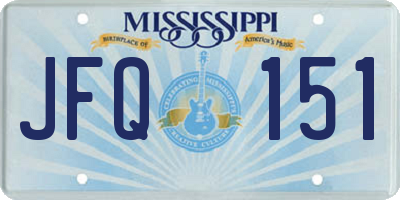 MS license plate JFQ151