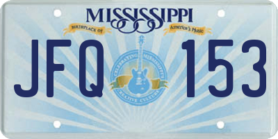 MS license plate JFQ153