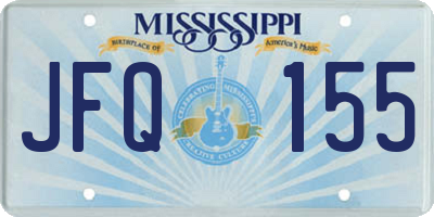 MS license plate JFQ155