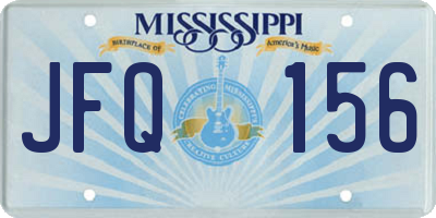 MS license plate JFQ156