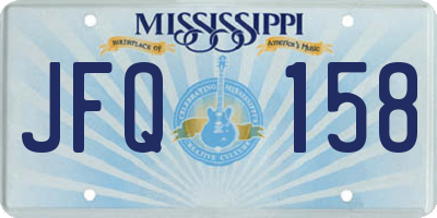 MS license plate JFQ158