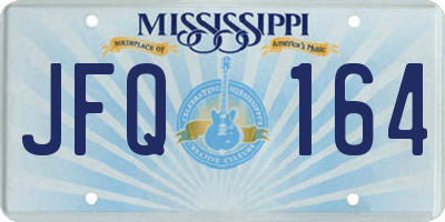 MS license plate JFQ164
