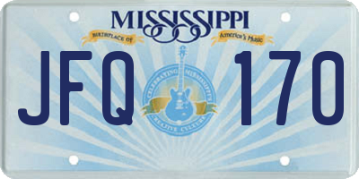 MS license plate JFQ170