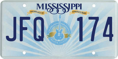 MS license plate JFQ174