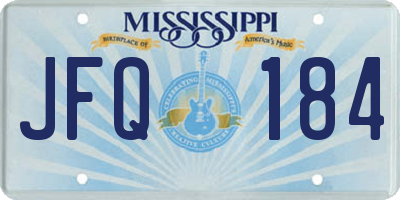MS license plate JFQ184