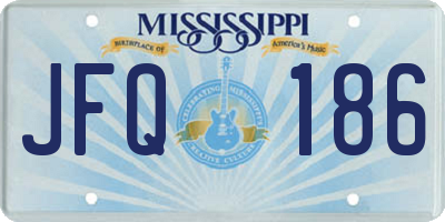 MS license plate JFQ186