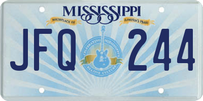 MS license plate JFQ244