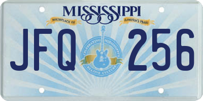 MS license plate JFQ256