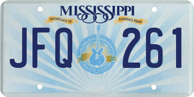 MS license plate JFQ261