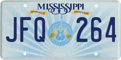 MS license plate JFQ264