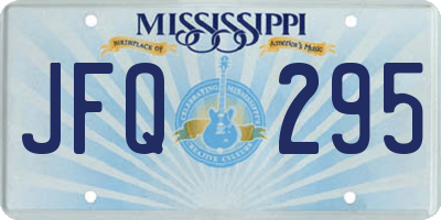 MS license plate JFQ295