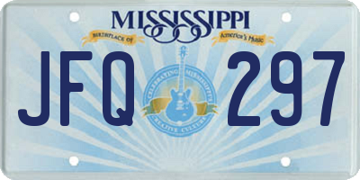 MS license plate JFQ297
