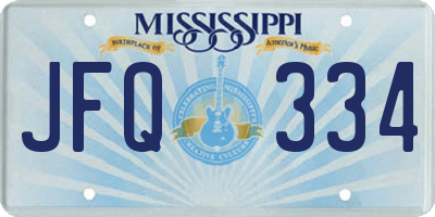 MS license plate JFQ334