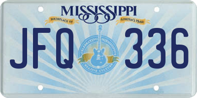 MS license plate JFQ336