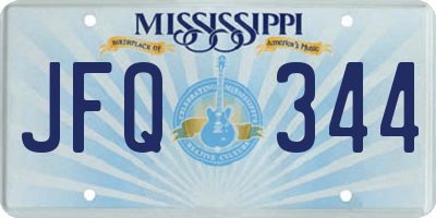MS license plate JFQ344
