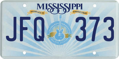 MS license plate JFQ373