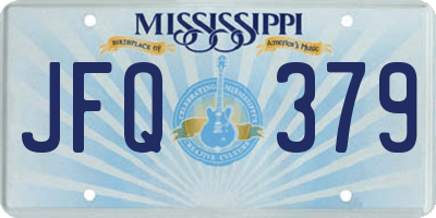 MS license plate JFQ379
