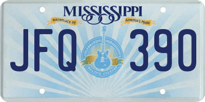 MS license plate JFQ390