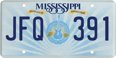 MS license plate JFQ391