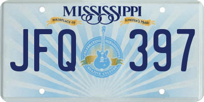 MS license plate JFQ397
