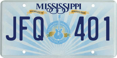 MS license plate JFQ401