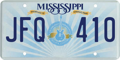 MS license plate JFQ410