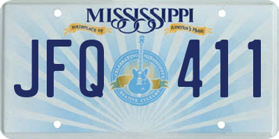 MS license plate JFQ411